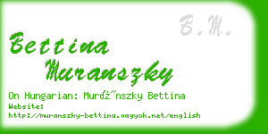 bettina muranszky business card